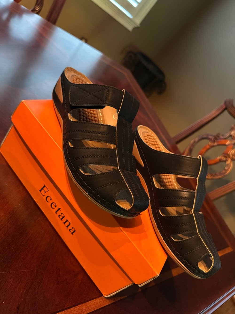 Black Women’s Comfort Slingback Mules